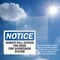 Signmission Remote Pull Station For Hood Fire Suppression OSHA Notice Sign, Plastic, 10in W x 7in L, 2PK OS-2PACK-NS-P-710-L-18032 - alternate 3